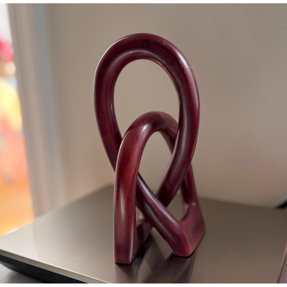Rare KENYA Catlinite‎ Optical Illusion Sculpture Soapstone.